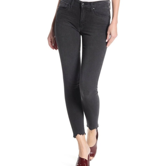 JOE’S JEANS Distressed Mid-Rise Black Skinny Ankle Tularose Jeans - Picture 2 of 7